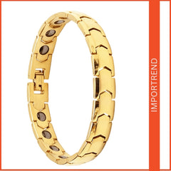 Fashion Black Gallstone Titanium Steel Bracelet
