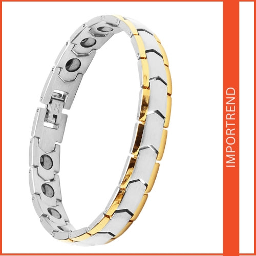 Fashion Black Gallstone Titanium Steel Bracelet