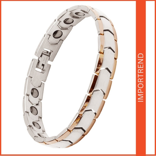 Fashion Black Gallstone Titanium Steel Bracelet