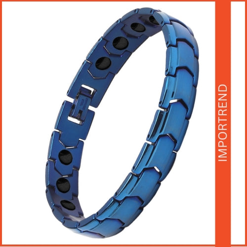 Fashion Black Gallstone Titanium Steel Bracelet