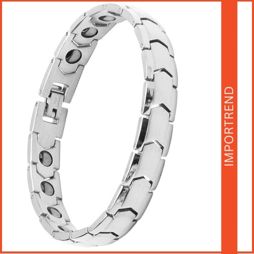 Fashion Black Gallstone Titanium Steel Bracelet