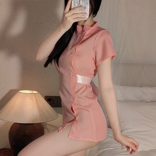 Front Wrap Bodycon Mini nightwear Lingerie