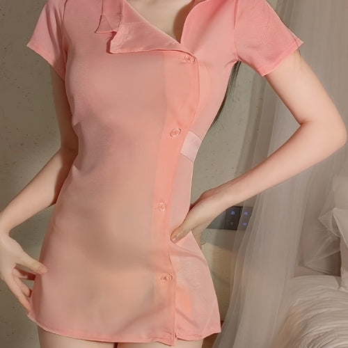 Front Wrap Bodycon Mini nightwear Lingerie