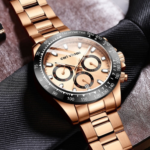 Men's Multifunction Luminous Quartz Watch
