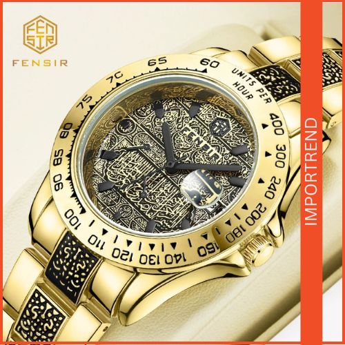 Men's Quartz Watch with Tattoo Pattern