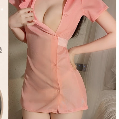 Front Wrap Bodycon Mini nightwear Lingerie