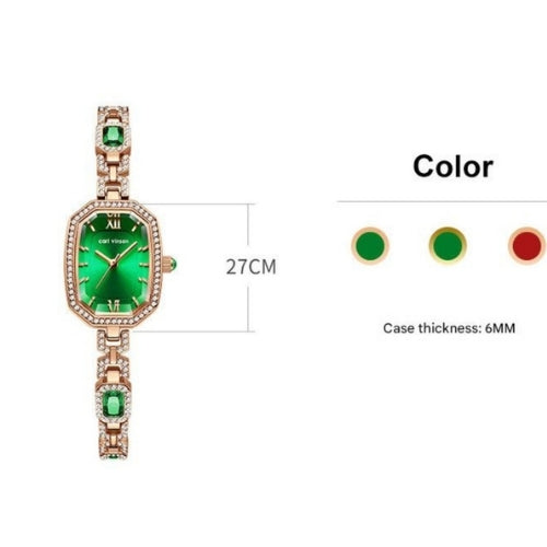 Diamond-Studded British Bracelet Watch for Women