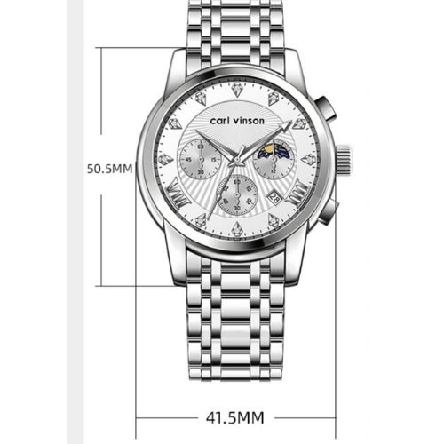 Men's Multi-function Watch Stainless Steel Strap