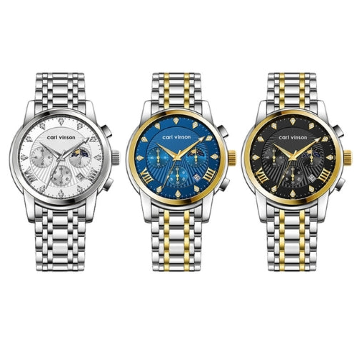 Men's Multi-function Watch Stainless Steel Strap