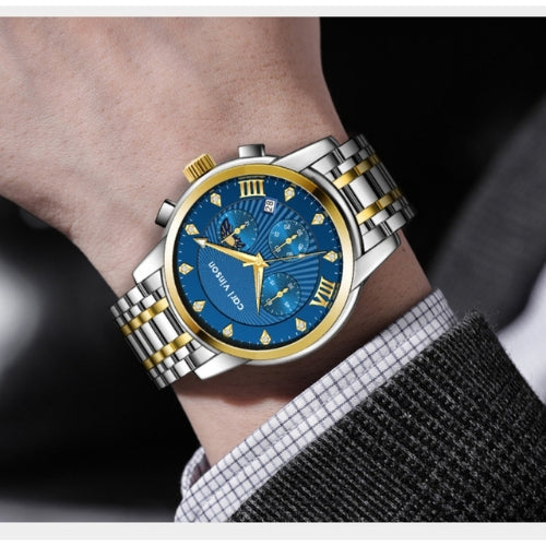 Men's Multi-function Watch Stainless Steel Strap