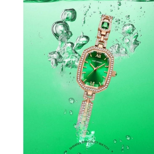 Diamond-Studded British Bracelet Watch for Women