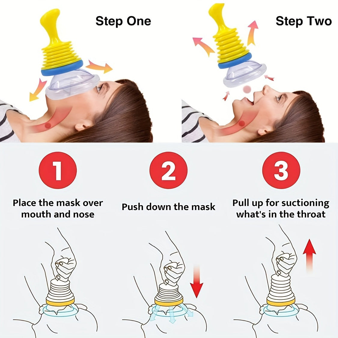 Anti-Choking Airway Device – Portable Suction Tool for Kids & Adults | Easy-to-Use Travel & Home Safety