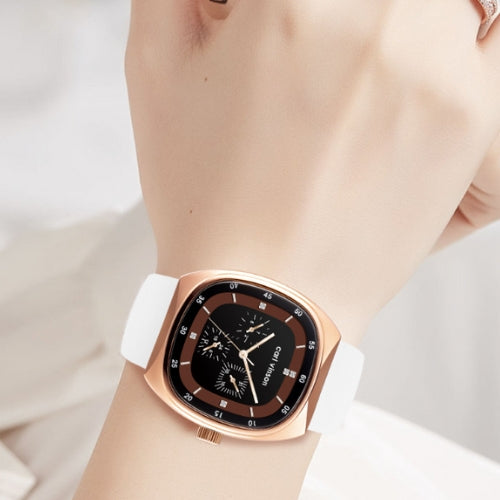 Multifunctional Quartz Men's Watch Thin Silicone Strap
