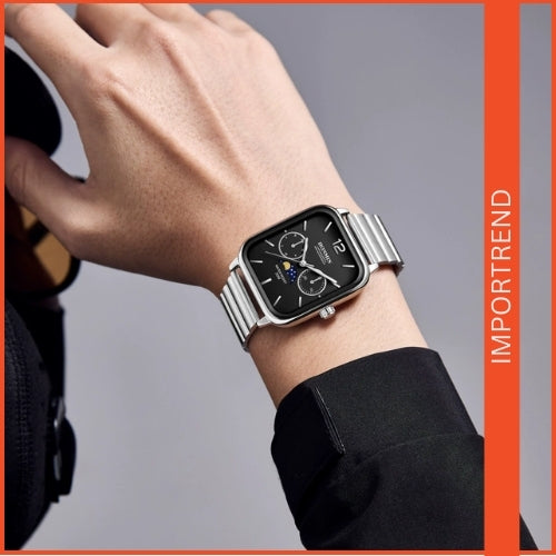 Small Square Multifunctional Quartz Watch