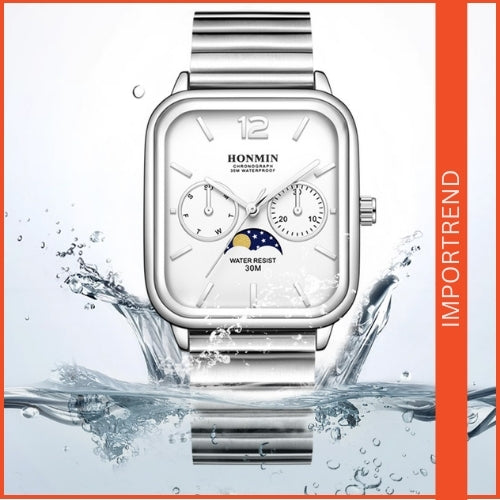 Small Square Multifunctional Quartz Watch