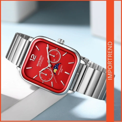 Small Square Multifunctional Quartz Watch
