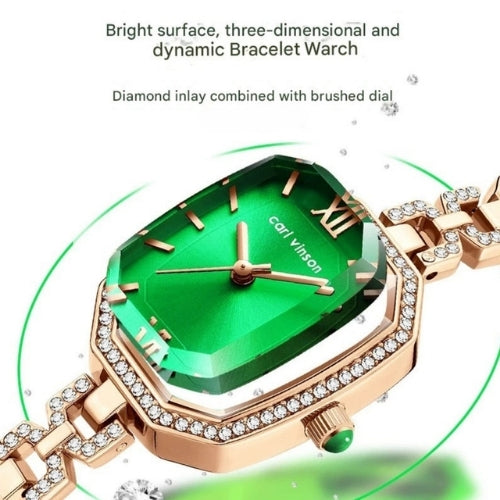 Diamond-Studded British Bracelet Watch for Women