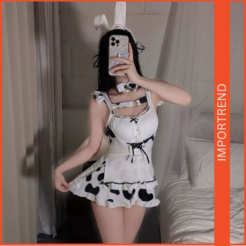 Sexy French Maid Lingerie Flirty Outfit