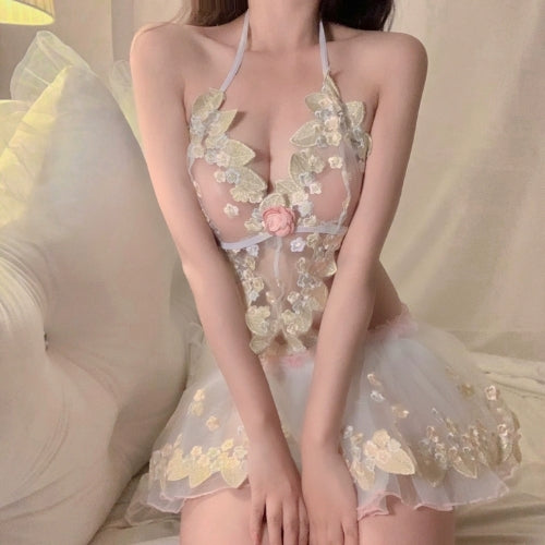 Bridal Lingerie with underwear, stockings, headband
