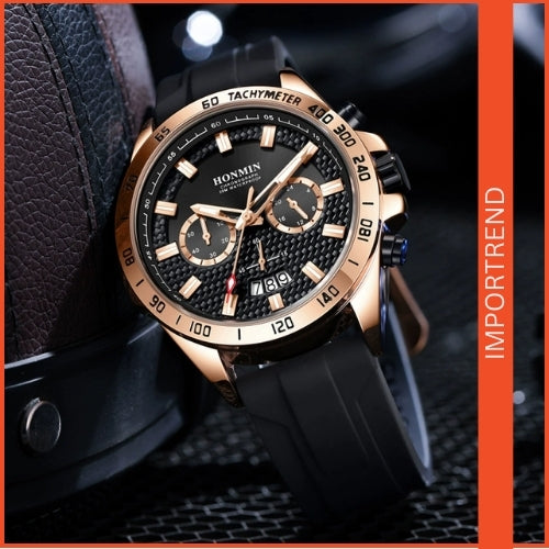 Multifunction Waterproof Quartz Watch for Men's