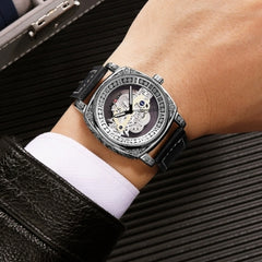 Men's Fashion Double-Sided Transparent Quartz Watch