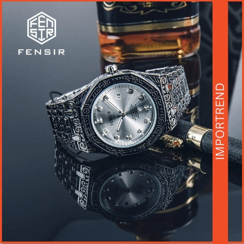 Men's Diamond Dial Watch