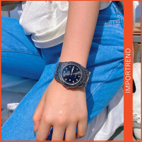 Men's Diamond Dial Watch