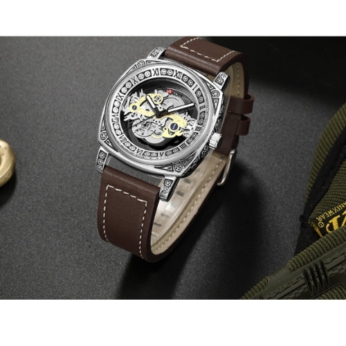 Men's Fashion Double-Sided Transparent Quartz Watch