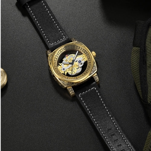 Men's Fashion Double-Sided Transparent Quartz Watch