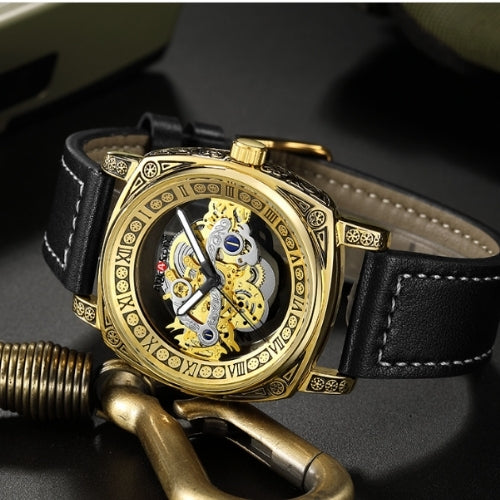 Men's Fashion Double-Sided Transparent Quartz Watch