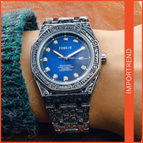 Men's Diamond Dial Watch