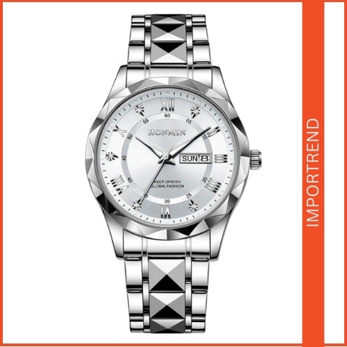 Men's Stylish Stainless Steel Quartz Watch
