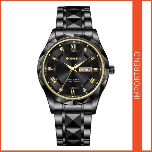 Men's Stylish Stainless Steel Quartz Watch
