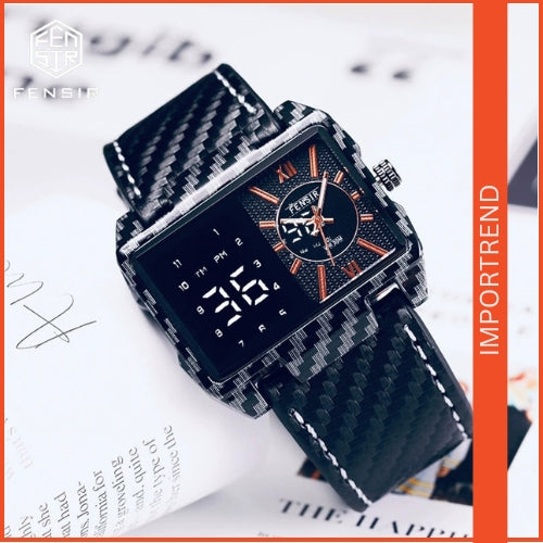 Men's Square Waterproof Watch