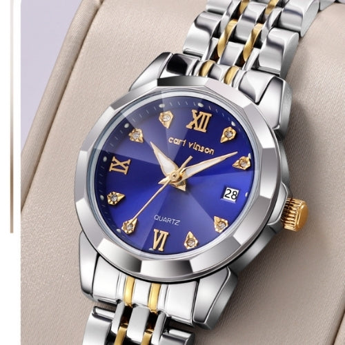 Women's Simple Watch with Diamond Accents