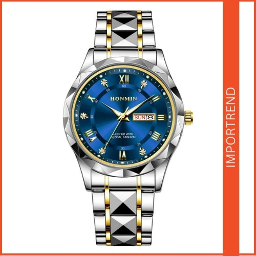 Men's Stylish Stainless Steel Quartz Watch
