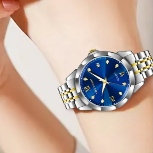 Women's Simple Watch with Diamond Accents