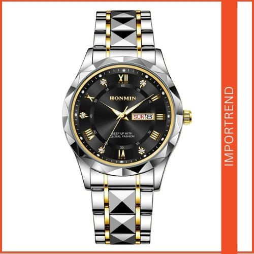 Men's Stylish Stainless Steel Quartz Watch