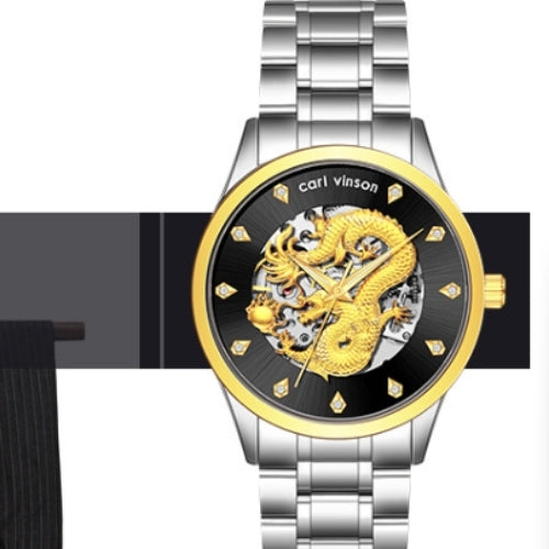 Men's Automatic Mechanical Watch Dragon Design