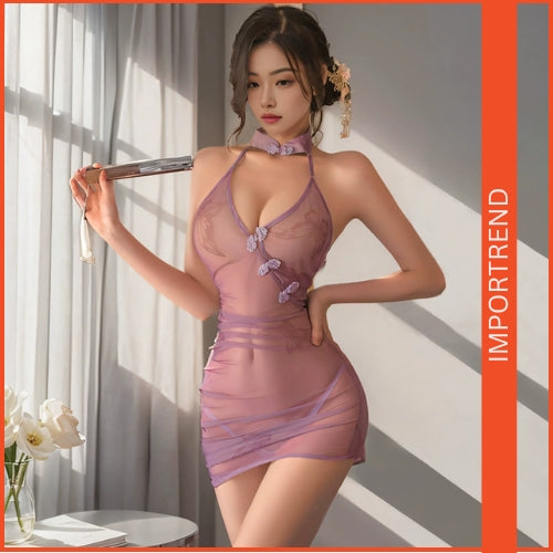 Butterfly & Flower Lace Nightdress