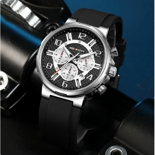 Men's Sports Watch – Large Dial & Silicone Strap