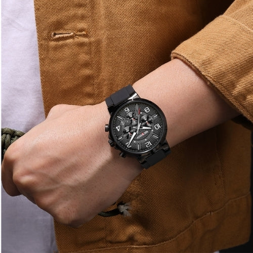 Men's Sports Watch – Large Dial & Silicone Strap