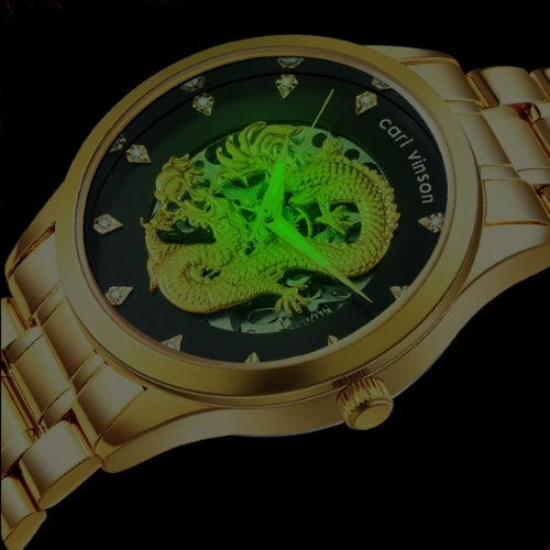 Men's Automatic Mechanical Watch Dragon Design