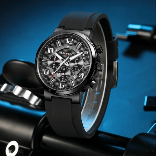 Men's Sports Watch – Large Dial & Silicone Strap