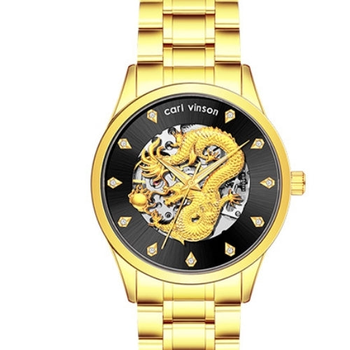 Men's Automatic Mechanical Watch Dragon Design