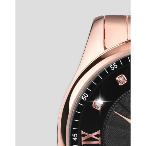 Women's Quartz Watch with Diamond Accents and Calendar Function
