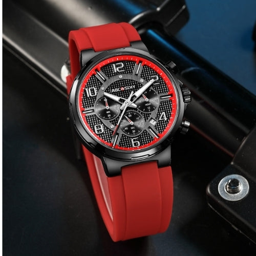 Men's Sports Watch – Large Dial & Silicone Strap