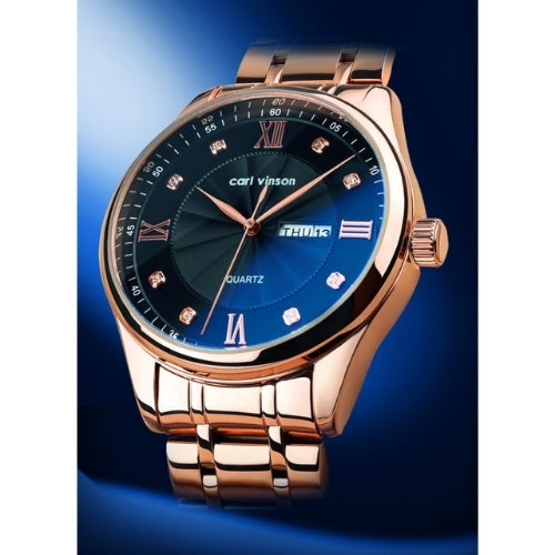 Women's Quartz Watch with Diamond Accents and Calendar Function