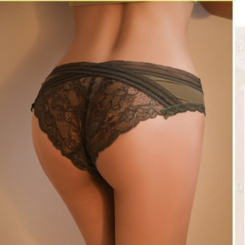 Women's Lace Seamless Briefs Low Waist Underwear