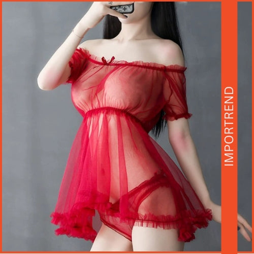 Transparent Mesh Lingerie Set Bold & Daring